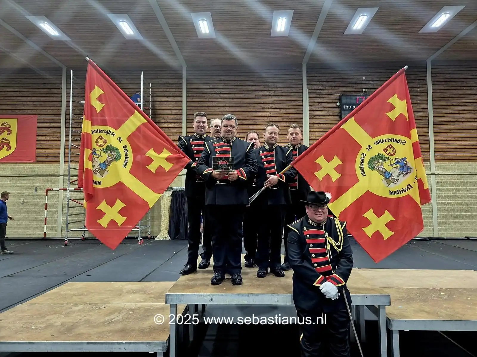 Sebastianus vendeliers Gelders Kampioen Vendelen Indoor